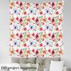 Poppy Floral Upholstery Fabric by the Yard, Watercolor Flowers, 460 x 150 cm view 2