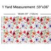 Poppy Floral Upholstery Fabric by the Yard, Watercolor Flowers, 460 x 150 cm view 3