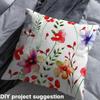Poppy Floral Upholstery Fabric by the Yard, Watercolor Flowers, 460 x 150 cm view 4