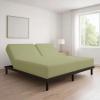 Cottingon 1-Piece Split-Top Fitted Sheet for King-Size Beds, 100% Egyptian Cotton, 86.4 cm, for Sleep Number Beds with 40.6 cm Deep Mattress, Sage Green view 4