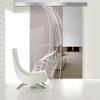 BOSS Black LAVA Interior Glass Sliding Door, 90 x 215 cm, Left view 1