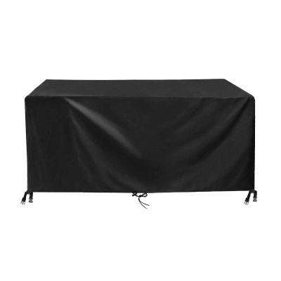 XXL 420D Oxford Outdoor Furniture Cover, Waterproof, UV-Resistant, 350 x 320 x 74 cm, Black