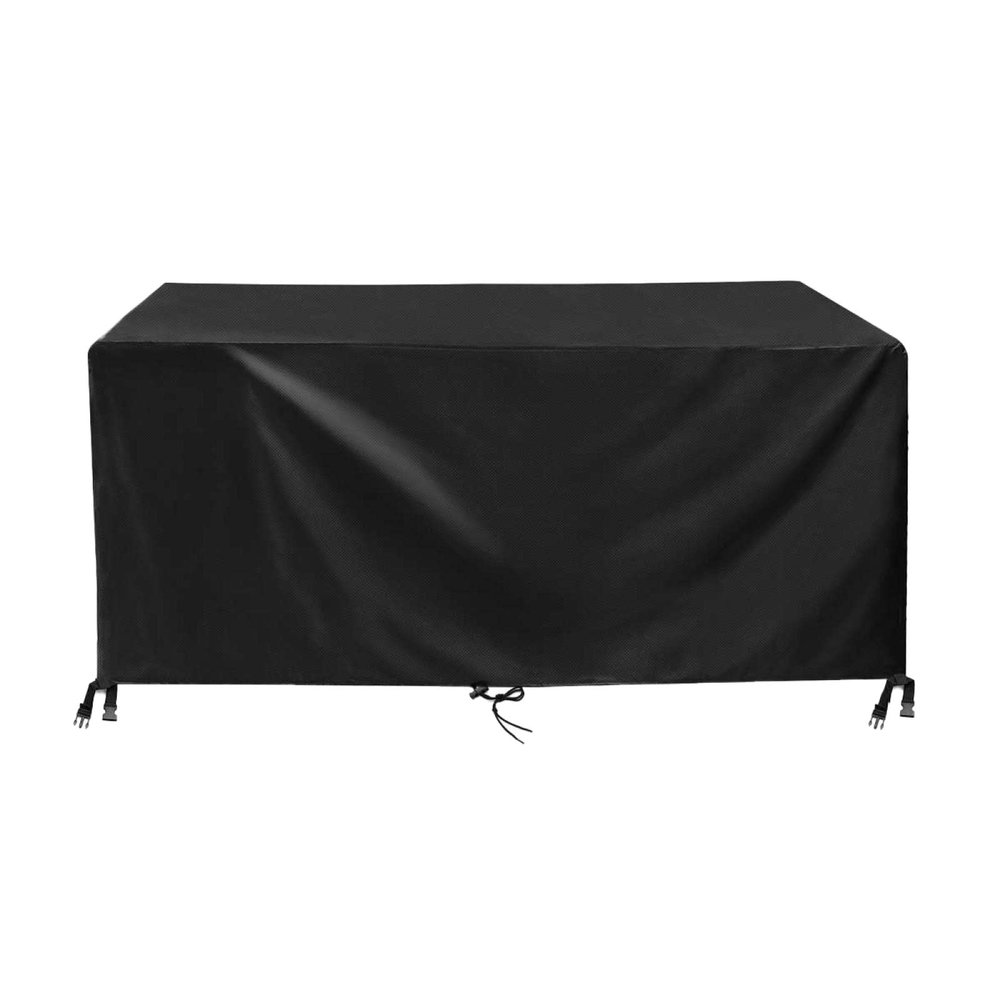 XXL 420D Oxford Outdoor Furniture Cover, Waterproof, UV-Resistant, 350 x 320 x 74 cm, Black