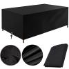 XXL 420D Oxford Outdoor Furniture Cover, Waterproof, UV-Resistant, 350 x 320 x 74 cm, Black view 2