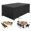 XXL 420D Oxford Outdoor Furniture Cover, Waterproof, UV-Resistant, 350 x 320 x 74 cm, Black view 4