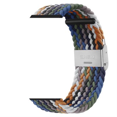 COEPMG Braided Nylon Watch Band with Elastic Buckle for Garmin Fenix 7/7X, 6/6X Pro, 5X/5/3, 945, S60 and S62, QuickFit 26 mm (Color I)