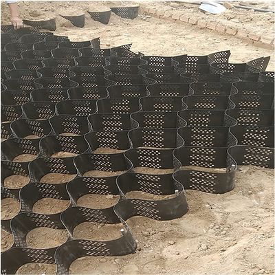 OWIEN Ground Grid Topsoil Stabilization Grid, Flexible Folding HDPE Geocell, 2 in Thick, 6 × 8 m (19.7 × 26 ft)