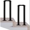 MAZYURBAN U-Shaped Handrail for Stairs, Industrial Pipe Safety Support Bar for Concrete or Wood, Indoor or Outdoor, Matte Black, 100 cm view 1