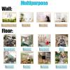 LZMZMQ Self-Adhesive 3D Underwater Vinyl Floor Decal, Blue Bathroom Design, 10/8/6/4/2/1 m view 4