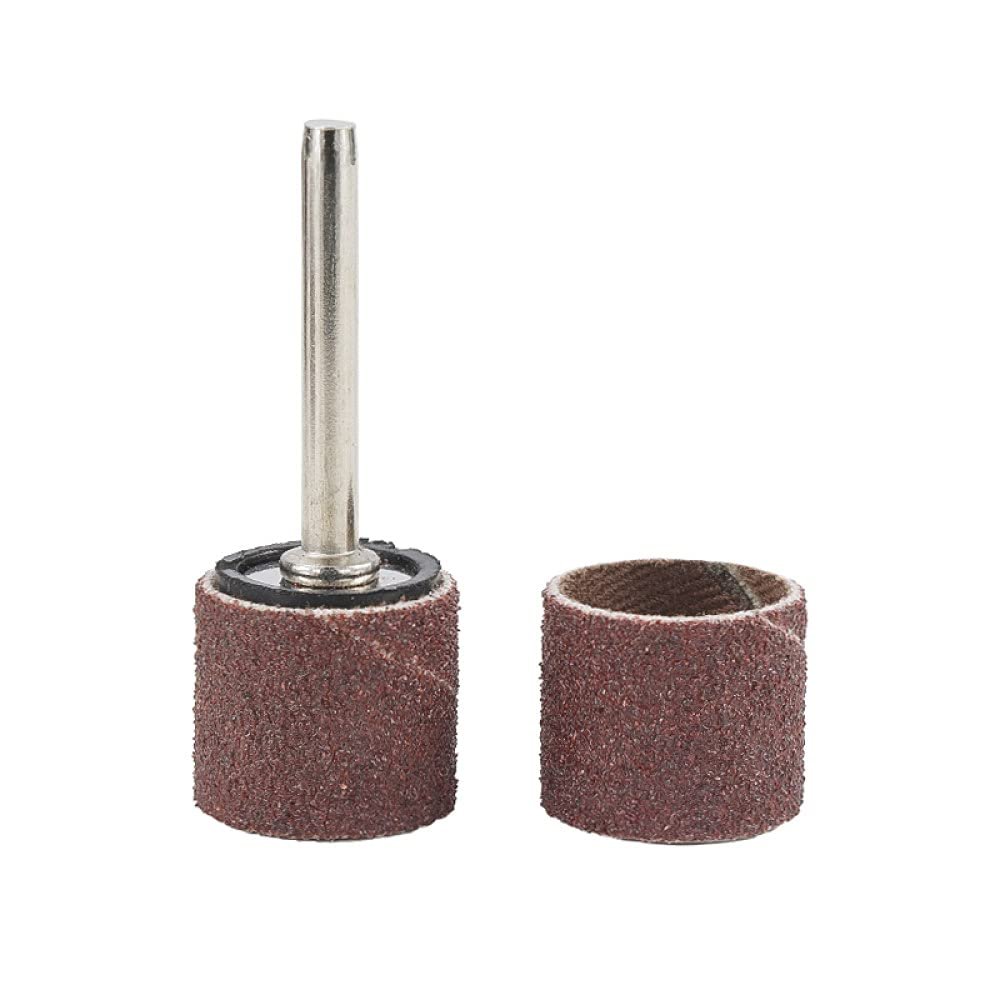 11/102-Piece Sanding Drum Set, Grits 80/120/180, 11 Sanding Bands and Mandrels