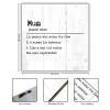 Mum Definition Wooden Sign – Primitive Saying Typography Wall Art, 20.3 x 20.3 cm view 2