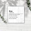 Mum Definition Wooden Sign – Primitive Saying Typography Wall Art, 20.3 x 20.3 cm view 3