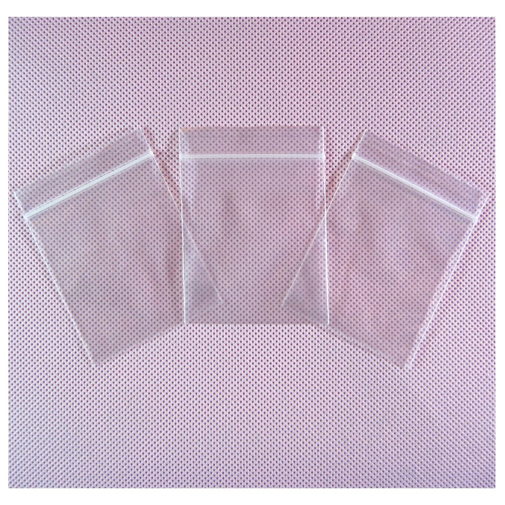 XSY Zip-Lock Bags, 100 Count, 140 x 200 mm, 50 Micron