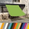 KUAW Rectangular Sun Shade Sail 3 x 5 m, 95% UV Protection, Green view 1
