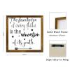 The Foundation of Every State Is the Education of Its Youth Wooden Sign, Inspirational Quote, Framed Wood Wall Decor for Kitchen, Dining Room, or Living Room, 30.5 x 30.5 cm view 2
