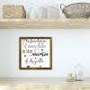 The Foundation of Every State Is the Education of Its Youth Wooden Sign, Inspirational Quote, Framed Wood Wall Decor for Kitchen, Dining Room, or Living Room, 30.5 x 30.5 cm view 4