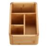 MMLFX Bamboo Organizer Storage Box for Remotes, Keys, Cosmetics and Receipts view 3