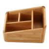 MMLFX Bamboo Organizer Storage Box for Remotes, Keys, Cosmetics and Receipts view 4