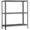 Simonrack Heavy-Duty Storage Rack, 100 x 80 x 40 cm Metal Shelving Unit, Basement Rack, 100 kg per Shelf, 3 Shelves, Gray - Comfort view 1