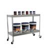 SimonRack SimonWerkstatt Metal Shelving Unit, 75 kg, 975 x 1500 x 750 mm, 2 Shelves, with Wheels, Galvanized view 3