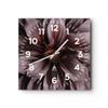 ARTTOR Modern Wall Clock 40x40 cm Square Glass Clock Botanical Flowers - 5019 view 1