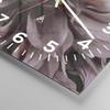 ARTTOR Modern Wall Clock 40x40 cm Square Glass Clock Botanical Flowers - 5019 view 2
