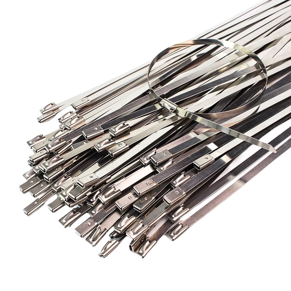 15 cm 304 Stainless Steel Cable Ties, 150-Pack
