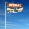 Beware of Pitbull Flag for Man Cave, Retro Home Decor, 60 x 90 cm view 4