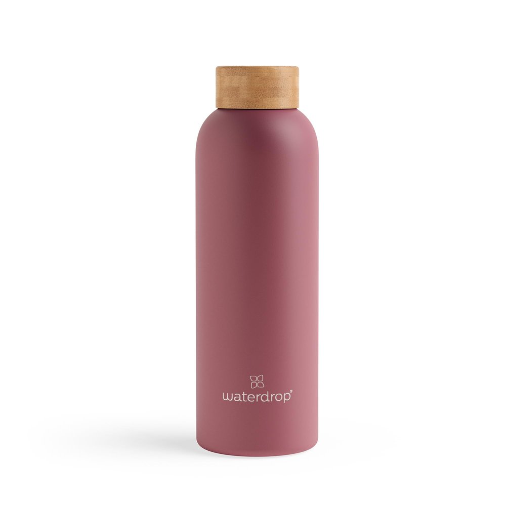 waterdrop Stainless Steel Water Bottle 600 ml – Leakproof, Double-Walled Insulated Bottle for Hot and Cold Drinks