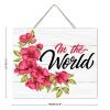 NABRAND Happy Mother's Day Floral Wooden Wall Plaque, 10 x 12 in view 2