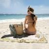 Microfiber World Map Beach Towel, 100 x 200 cm, 3D Retro Design view 3