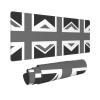 United Kingdom Flag Oversized Non-Slip Rubber Keyboard Pad, Faux Leather Desk Mat and Mouse Pad, 30.5 x 80.9 cm view 2