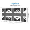 United Kingdom Flag Oversized Non-Slip Rubber Keyboard Pad, Faux Leather Desk Mat and Mouse Pad, 30.5 x 80.9 cm view 4