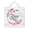 NABRAND Inspirational Farmhouse Wall Decor, Wooden Sign, 12 x 12 in, Happy Mother's Day view 1