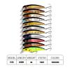 Comcapy 1pc Floating Minnow Fishing Lure, 8.5 cm, 9 g, 3D Eyes, Hard Lure with Treble Hooks (Color: 10) view 3