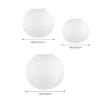 Yeehliny Round Pink Paper Lanterns, 5-Pack, 25 cm view 2
