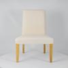 Tommychairs JAZZ Upholstered Chairs, Set of 2, Oak-Colored Beech Wood, Ivory Fabric Cover view 4
