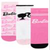 Barbie Girls' Socks, 3-Pack, Pink, Sizes 24–26 view 1