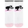 Barbie Girls' Socks, 3-Pack, Pink, Sizes 24–26 view 3