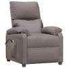 vidaXL Electric Massage Chair Taupe Fabric view 1