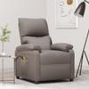 vidaXL Electric Massage Chair Taupe Fabric view 2