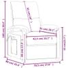 vidaXL Electric Massage Chair Taupe Fabric view 3