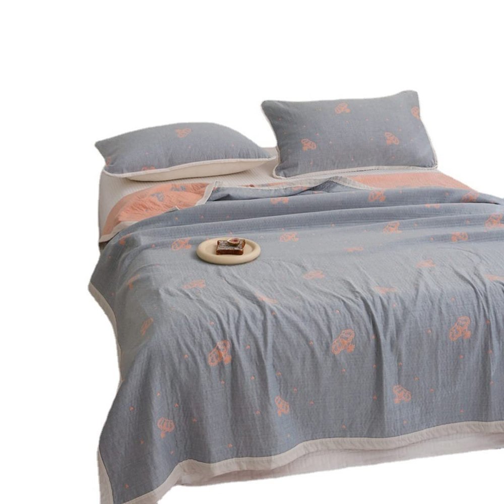 Lightweight Cozy Bed Blanket, 150 x 200 cm, Textured Plush Blanket, 200 x 230 cm Bedspread for All Seasons