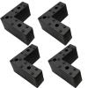 XUNFAKE Set of 4 Plastic Furniture Risers, Black, 7.5 cm/2.95 in view 1