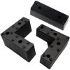 XUNFAKE Set of 4 Plastic Furniture Risers, Black, 7.5 cm/2.95 in view 3
