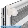 bobodeco Dual-Layer Roller Blind, No-Drill Clamp-Fit, Dark Gray, W105 x H150 cm view 3