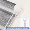 bobodeco Dual-Layer Roller Blind, No-Drill Clamp-Fit, Dark Gray, W105 x H150 cm view 4