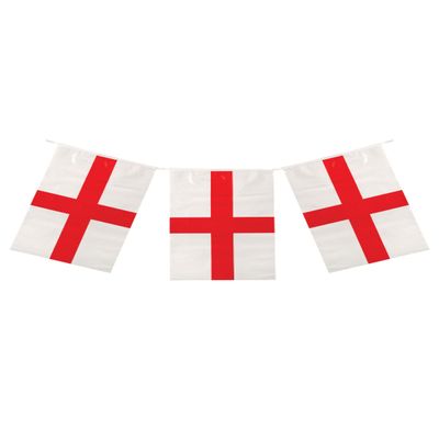 Henbrandt St. George's Cross Party Bunting, 10 m, 20 England Flags