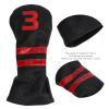 Alvinlite Golf Club Headcovers, Numbered 3, Black view 3