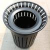 Outdoor Patio Trash Can, 60 L, Black, Two Compartments view 4